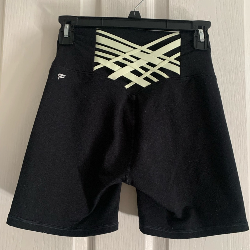 Fabletics Black biker shorts size small